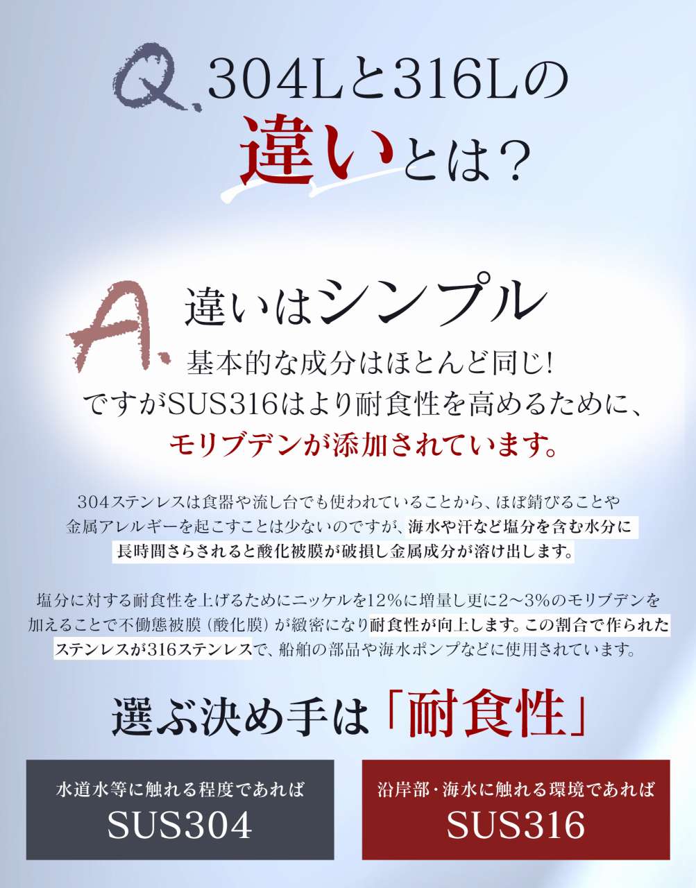 サージカルステンレス について| ジュエリー アクセサリー Napist ナピスト